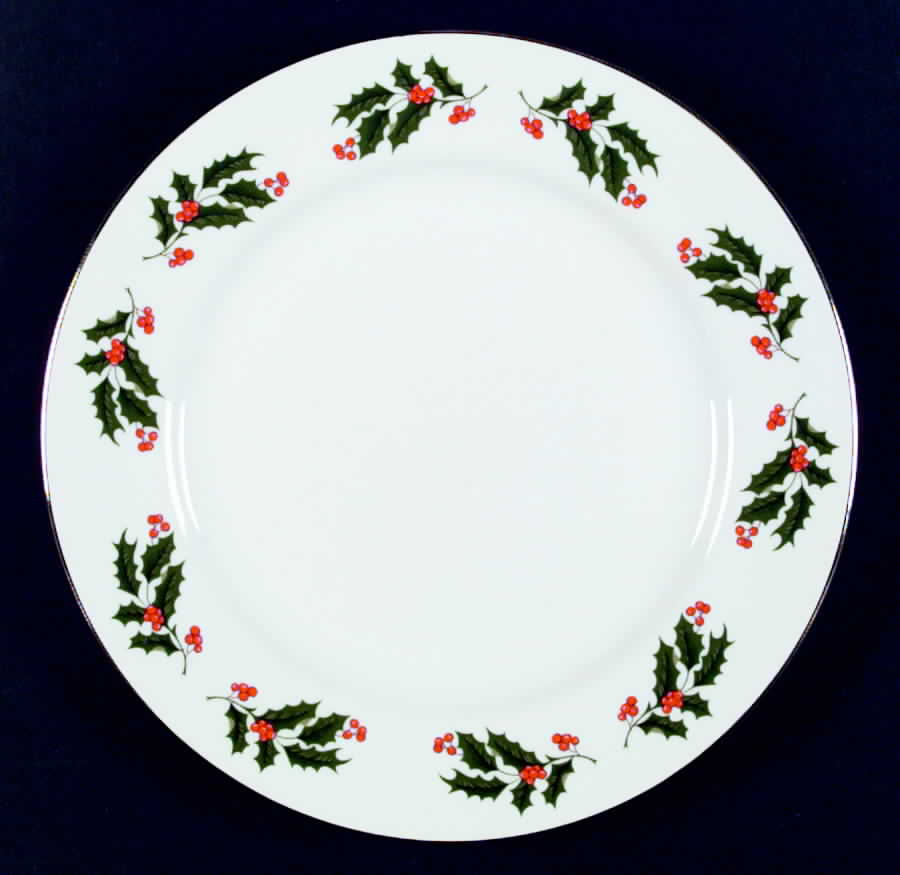 White Holly Dinner Plate by The Cellar (China)-1