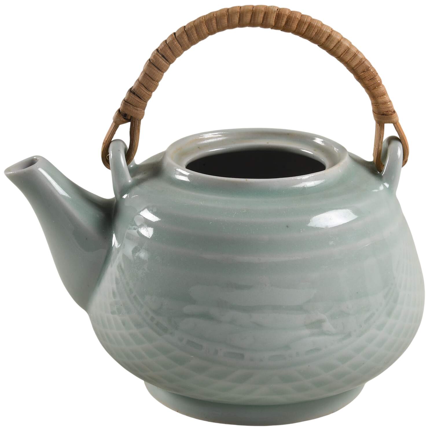 Celadon Koi Fish Teapot No Lid by China (Made in China)-1