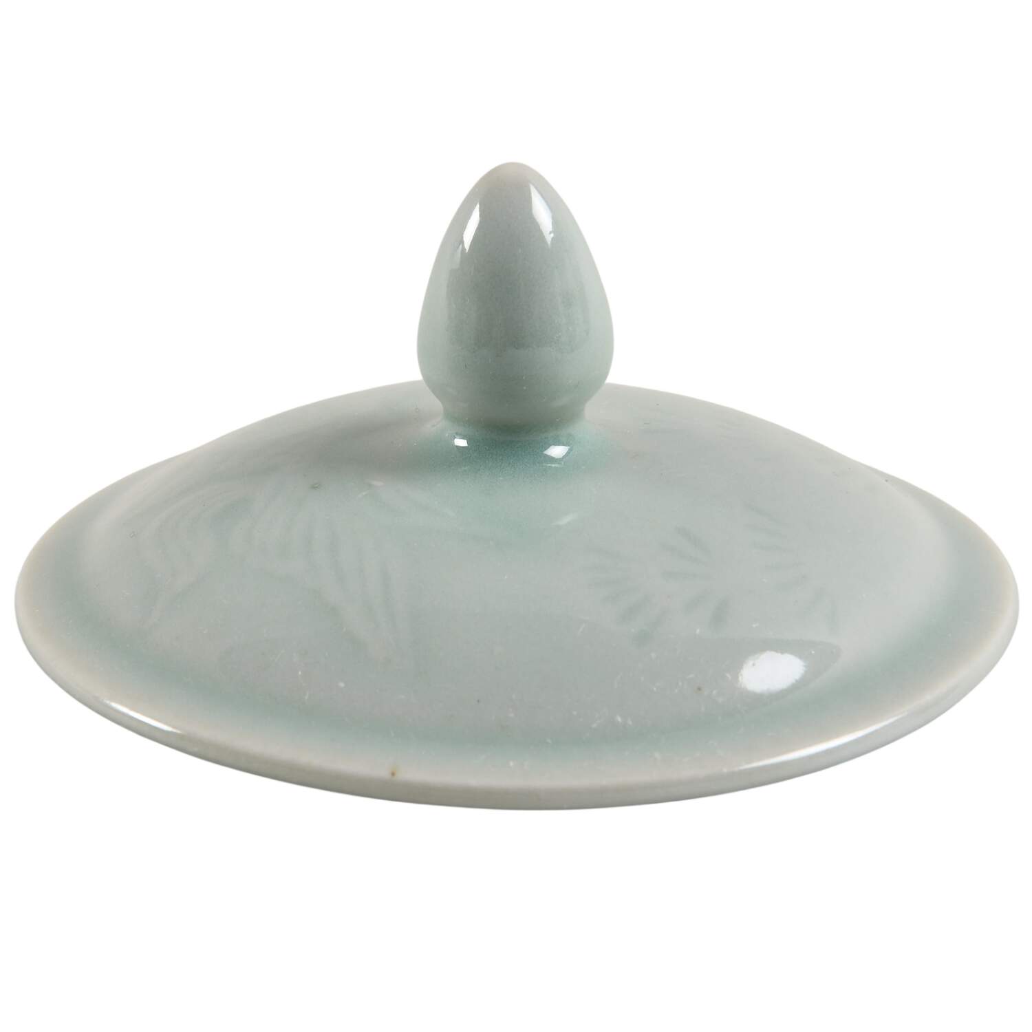 Celadon Koi Fish Lid for Mug by China (Made in China)-1