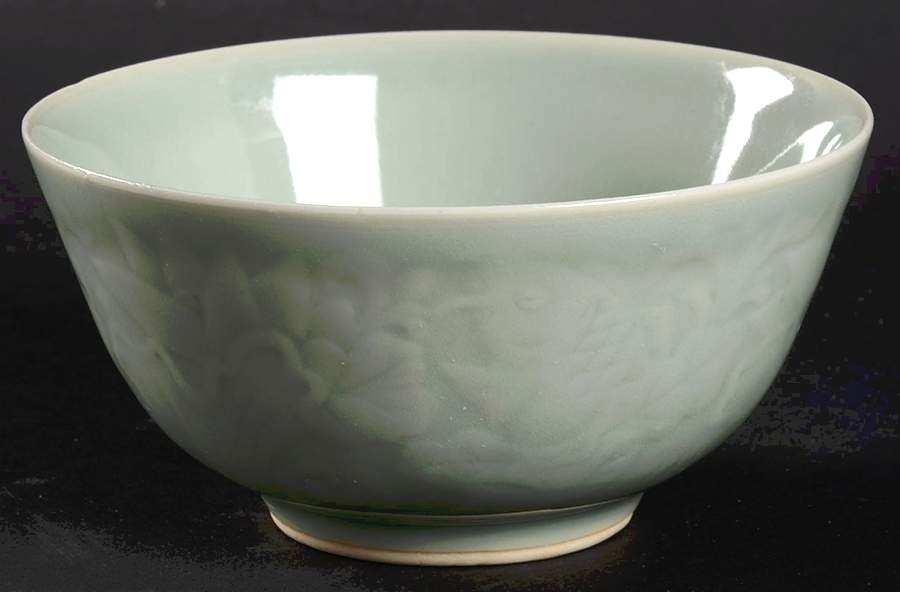 Celadon Koi Fish Rice Bowl by China (Made in China)-1