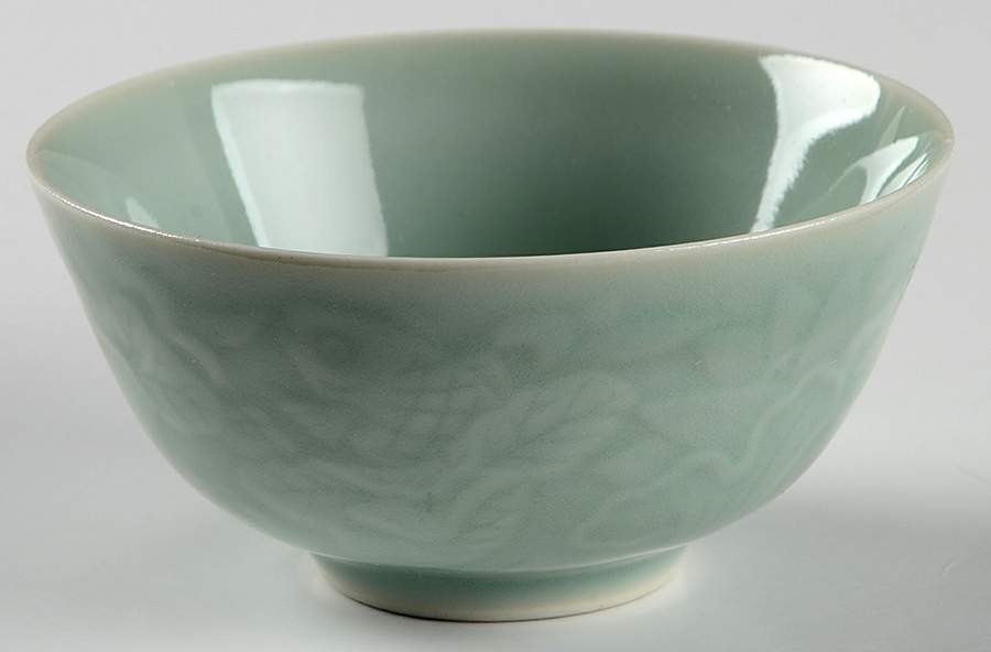 Celadon Koi Fish Rice Bowl by China (Made in China)-1