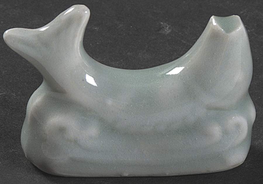 Celadon Koi Fish Knife Rest by China (Made in China)-1