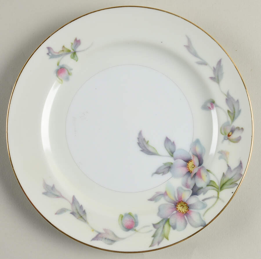 Silver Poppy Salad Plate by Celebrate-1