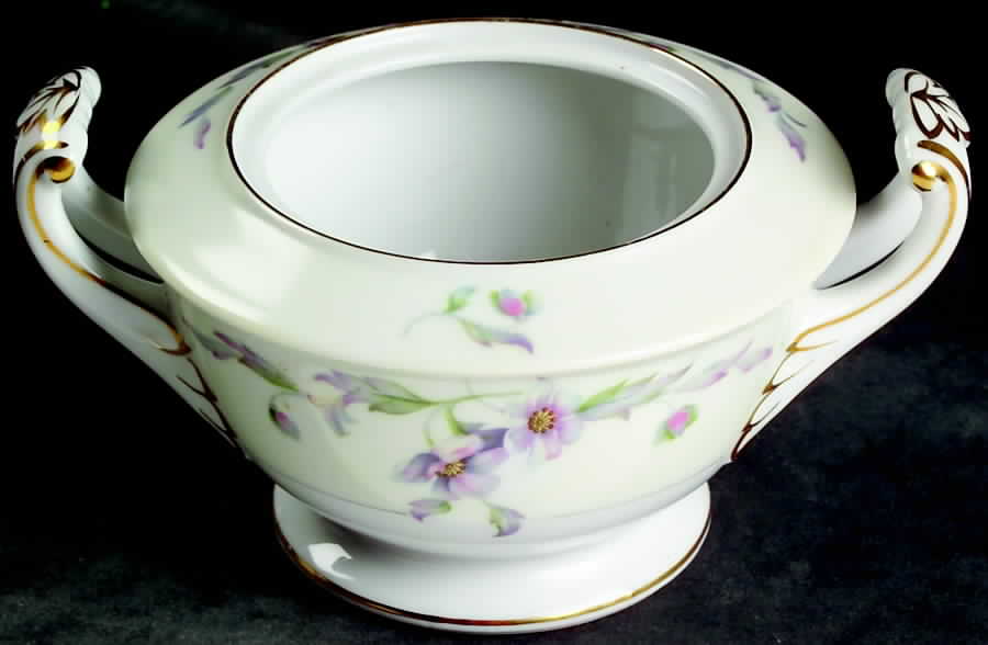 Silver Poppy Sugar Bowl No Lid by Celebrate-1