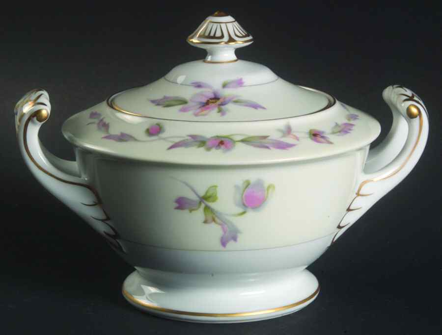 Silver Poppy Sugar Bowl & Lid by Celebrate-1