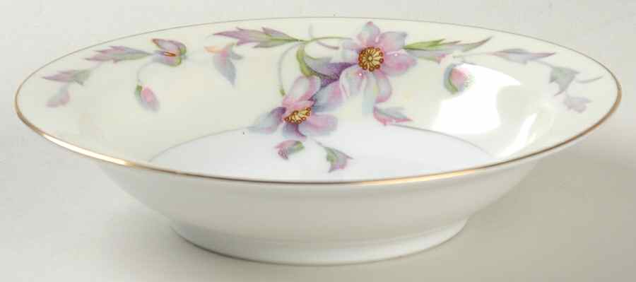 Silver Poppy Rim Fruit/Dessert (Sauce) Bowl by Celebrate-1