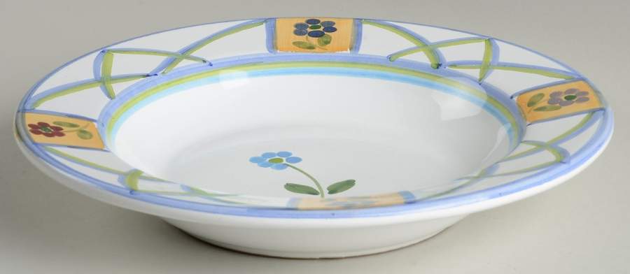 Greca Large Rim Soup Bowl by Caleca-1