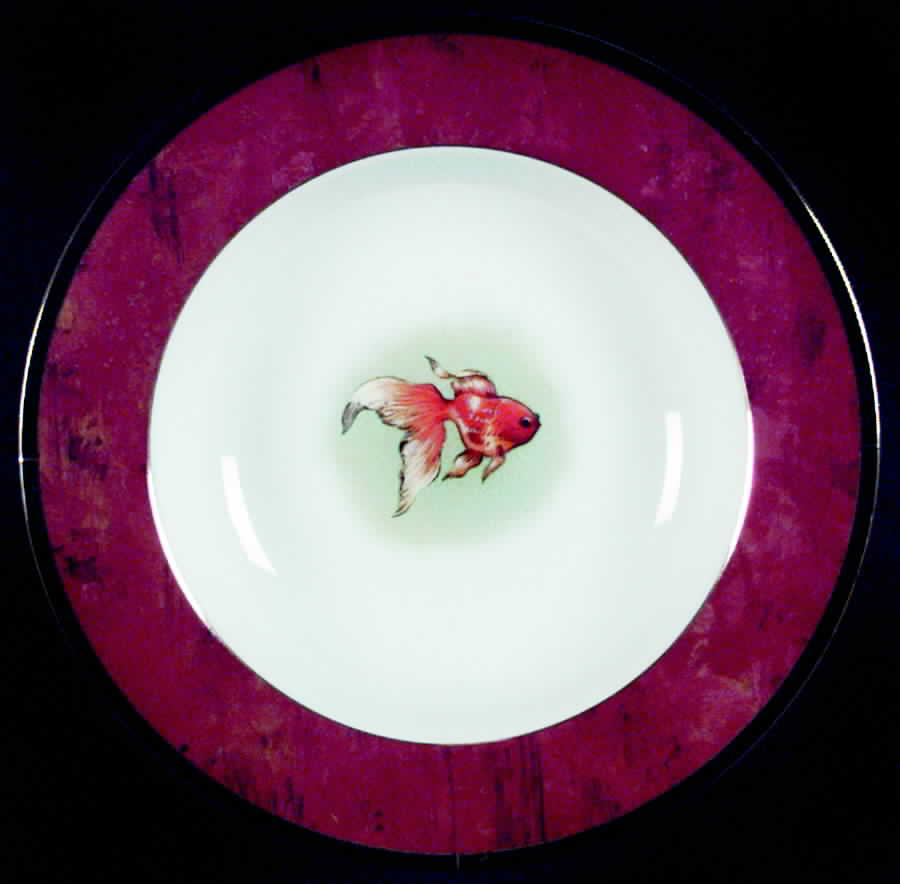 Asian Views Large Rim Soup Bowl by Lynn Chase-1