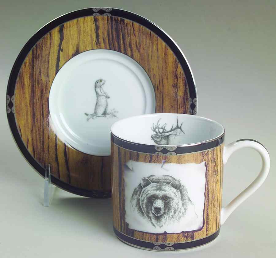 American Pages Mug & Saucer Set by Lynn Chase-1