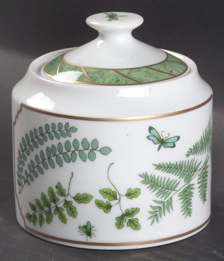 Fern Fantasy Sugar Bowl & Lid by Lynn Chase-1