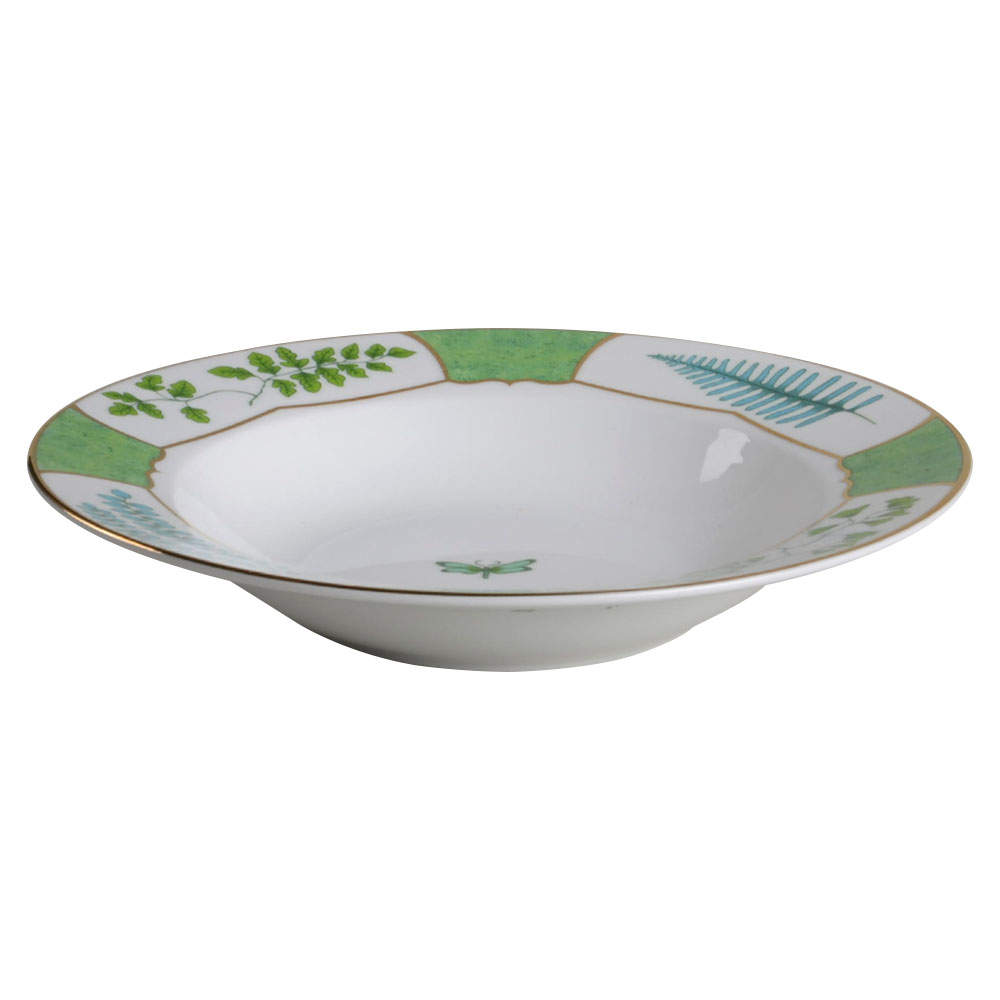 Fern Fantasy Large Rim Soup Bowl by Lynn Chase-1