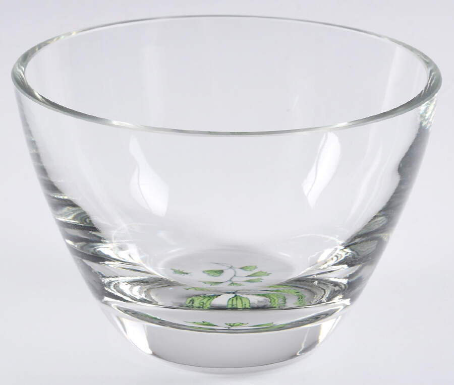 Fern Fantasy Glassware Chip and Dip, Bowl Only by Lynn Chase-1
