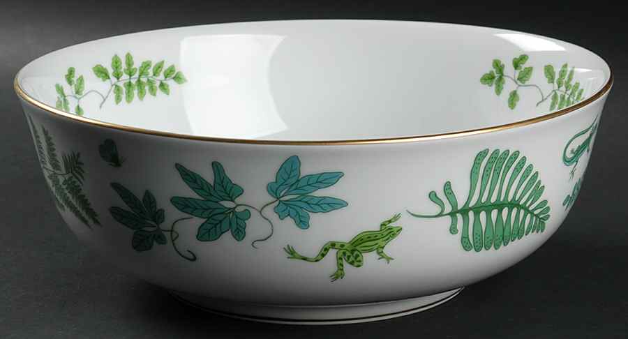Fern Fantasy 10" Round Vegetable Bowl by Lynn Chase-1