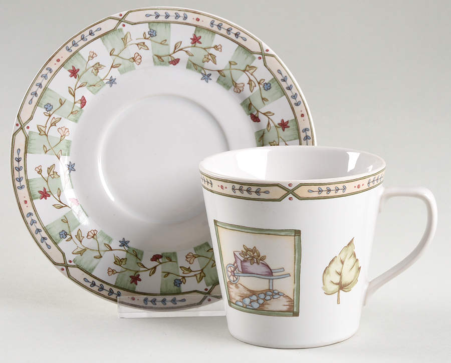 Country Garden Flat Cup & Saucer Set by Coventry (PTS)-1