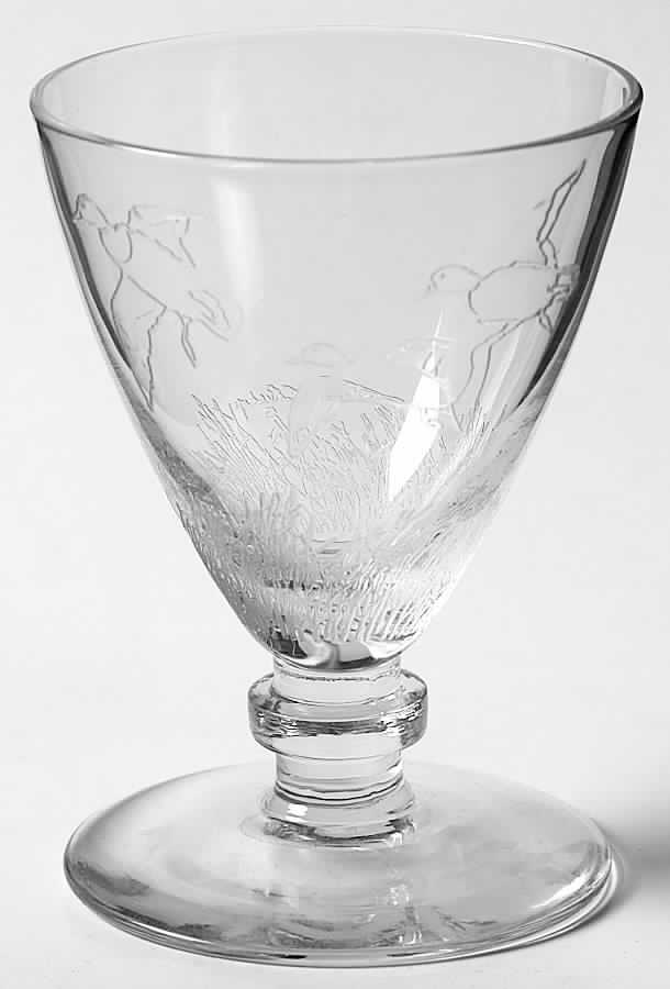 Wild Game Birds Glassware Oyster Cocktail by Castleton (USA)-1