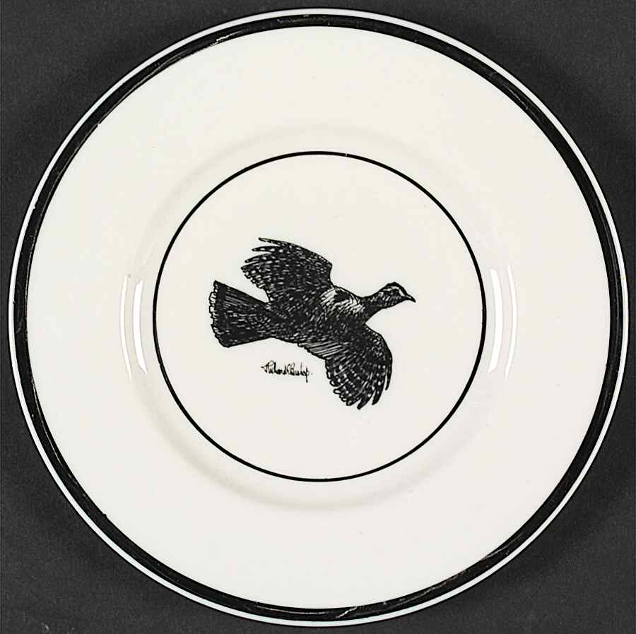 Wild Game Birds Bread & Butter Plate by Castleton (USA)-1