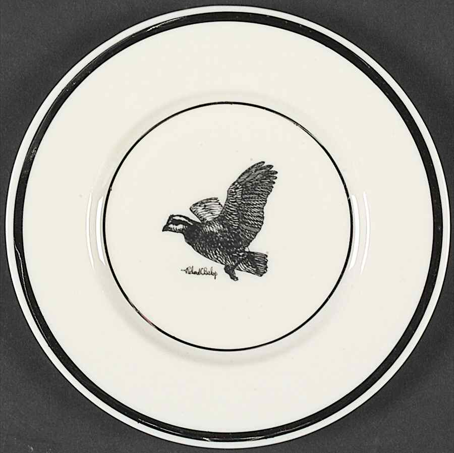 Wild Game Birds Bread & Butter Plate by Castleton (USA)-1