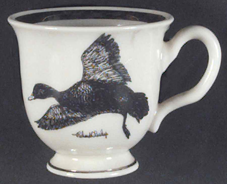 Wild Game Birds Footed Demitasse Cup by Castleton (USA)-1