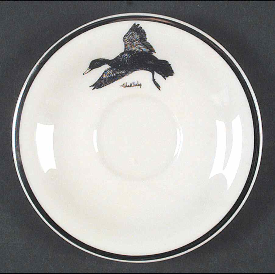 Wild Game Birds Saucer for Footed Cup by Castleton (USA)-1