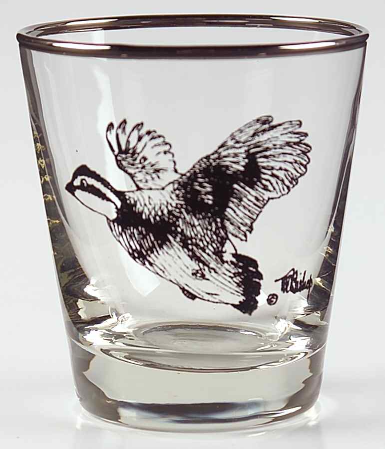 Wild Game Birds Glassware-Whiskey by Castleton (USA)-1