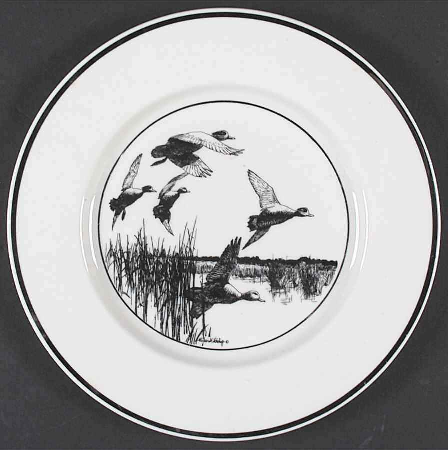 Wild Game Birds Dinner Plate by Castleton (USA)-1
