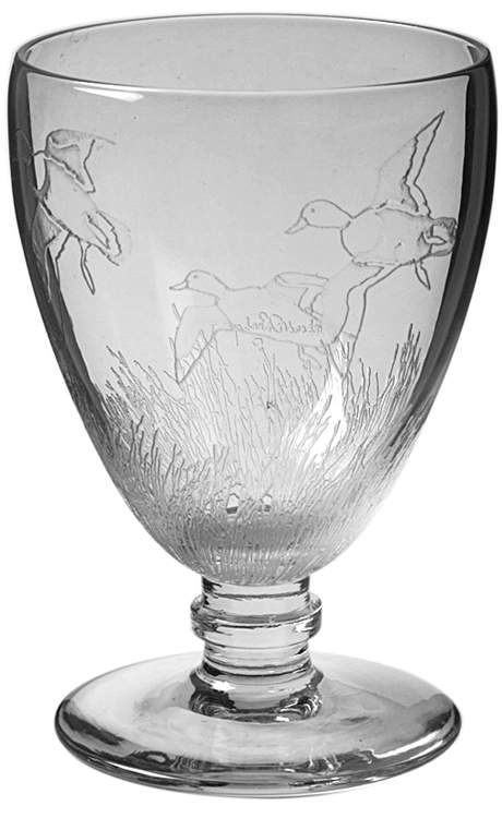 Wild Game Birds Glassware Goblet by Castleton (USA)-1