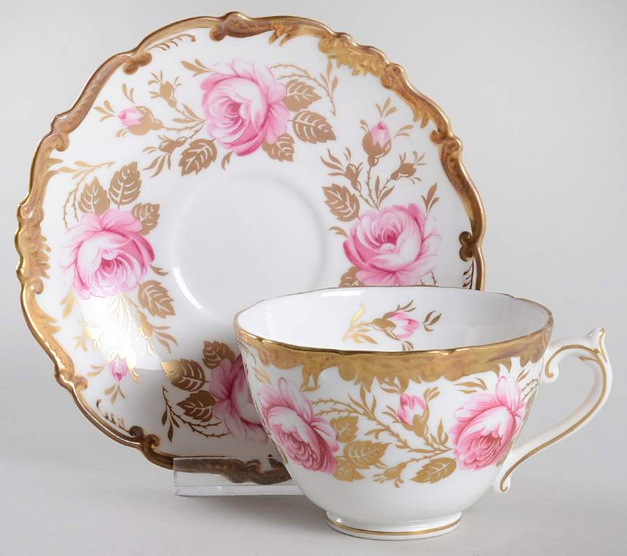 10218 Footed Cup & Saucer Set by Coalport-1