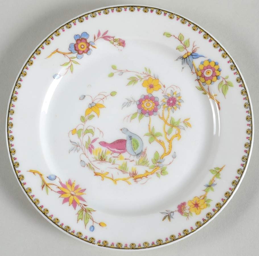 Rouen Spray Bread & Butter Plate by Henri Creanges-1
