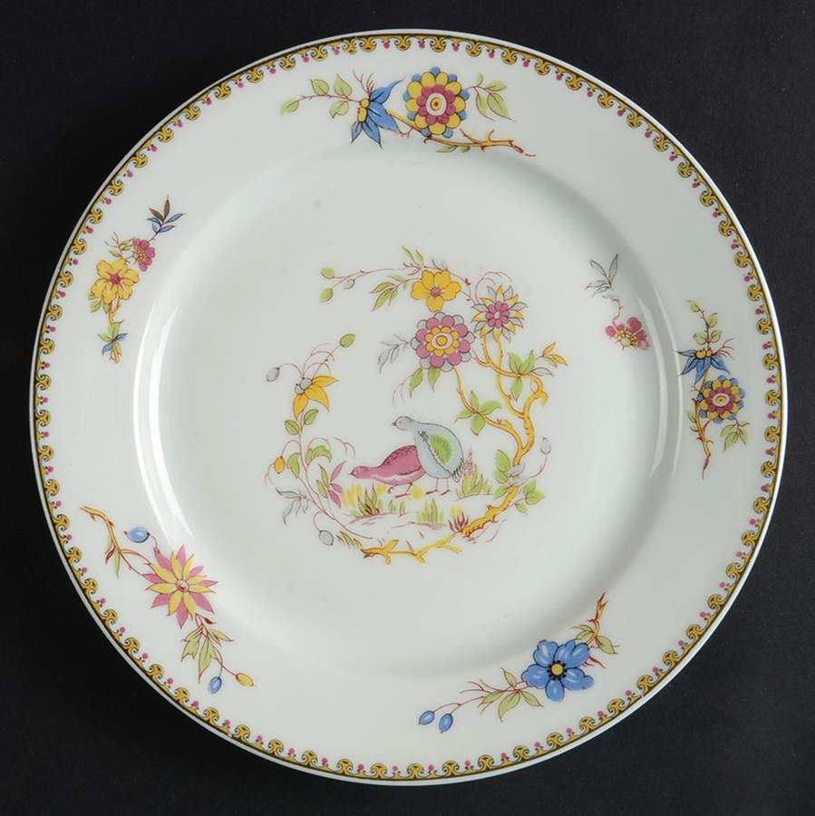 Rouen Spray Salad Plate by Henri Creanges-1