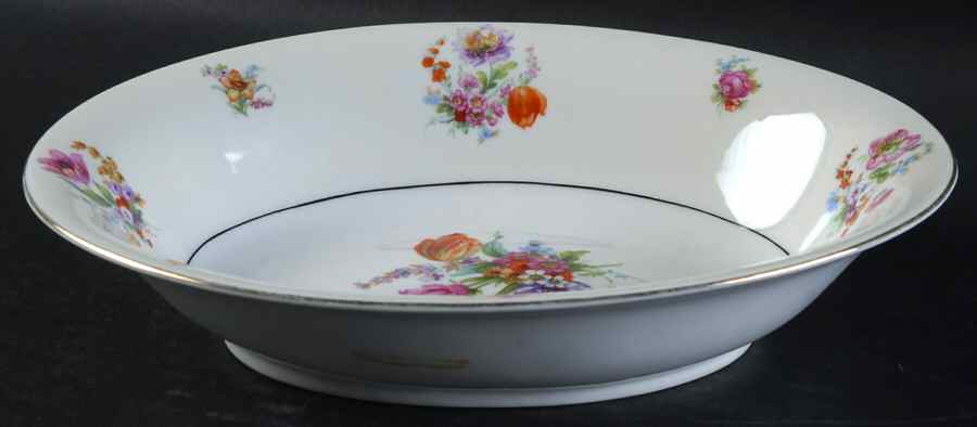 Springtime 9" Oval Vegetable Bowl by Chateau-1