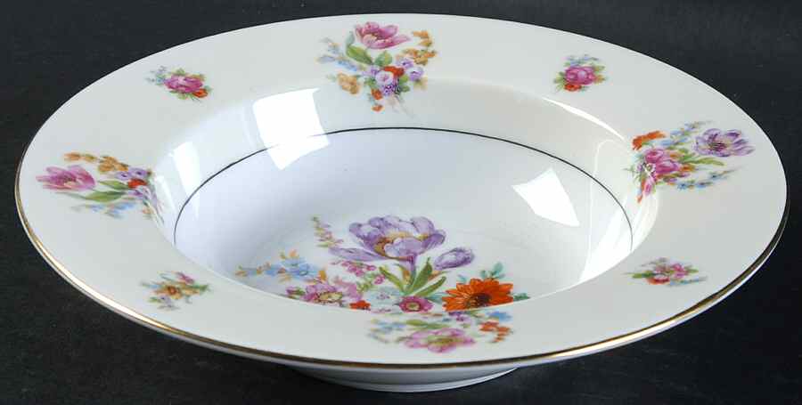 Springtime Rim Soup Bowl by Chateau-1