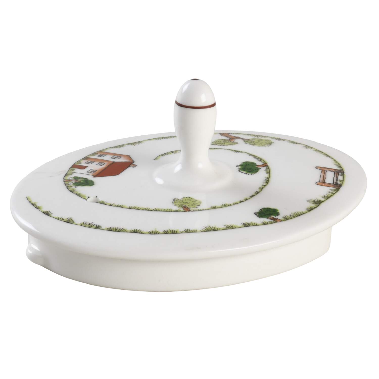 Hunting Scene Lid for Mini Teapot by Coalport-1