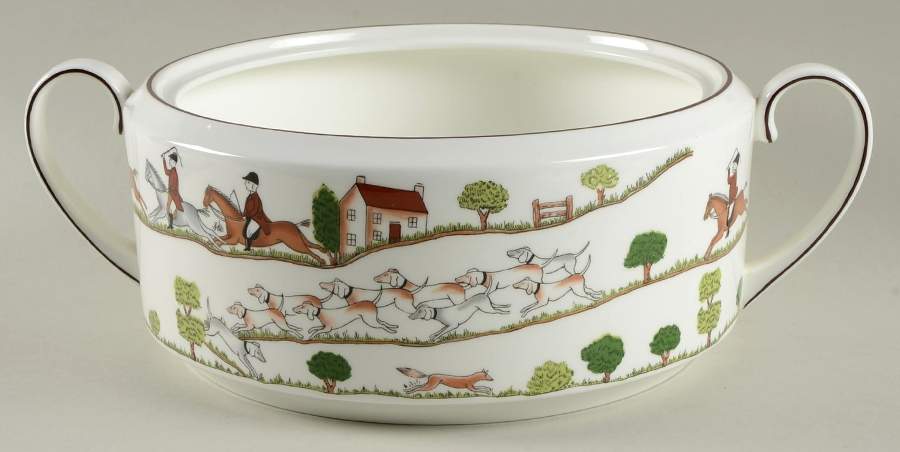 Hunting Scene Tureen No Lid by Coalport-1