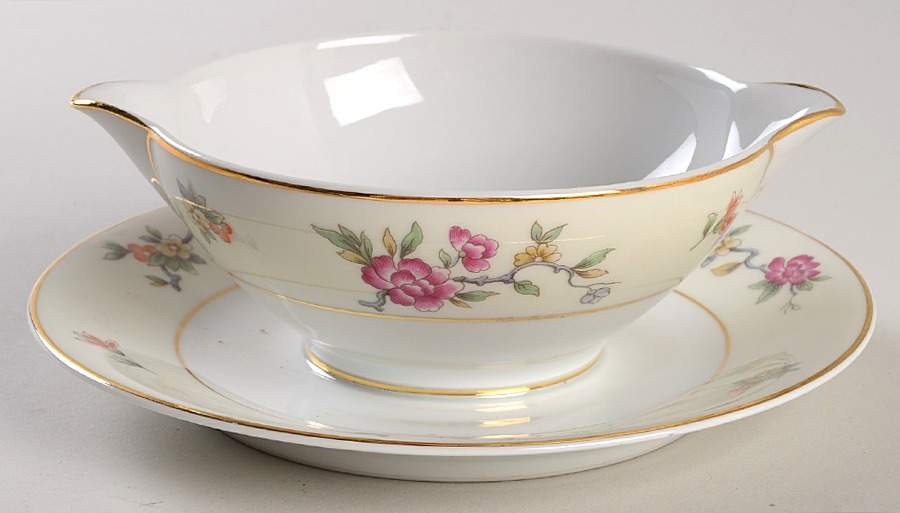 CHF467 Gravy Boat with Attached Underplate by Charles Field Haviland-1