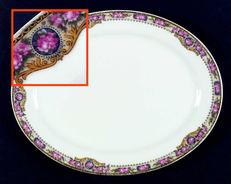 CHF468 14" Oval Serving Platter by Charles Field Haviland-1