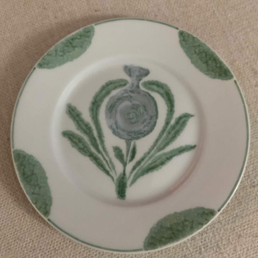 Persepolis (Green) Salad Plate by Ceralene-1
