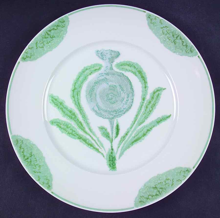 Persepolis (Green) Dinner Plate by Ceralene-1