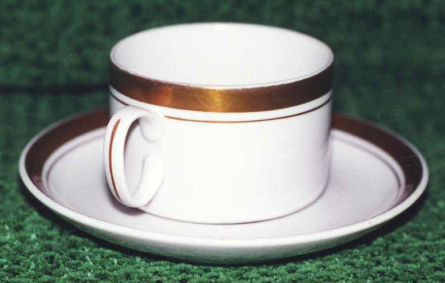07495 Flat Cup & Saucer Set by Chodziez-Poland-1