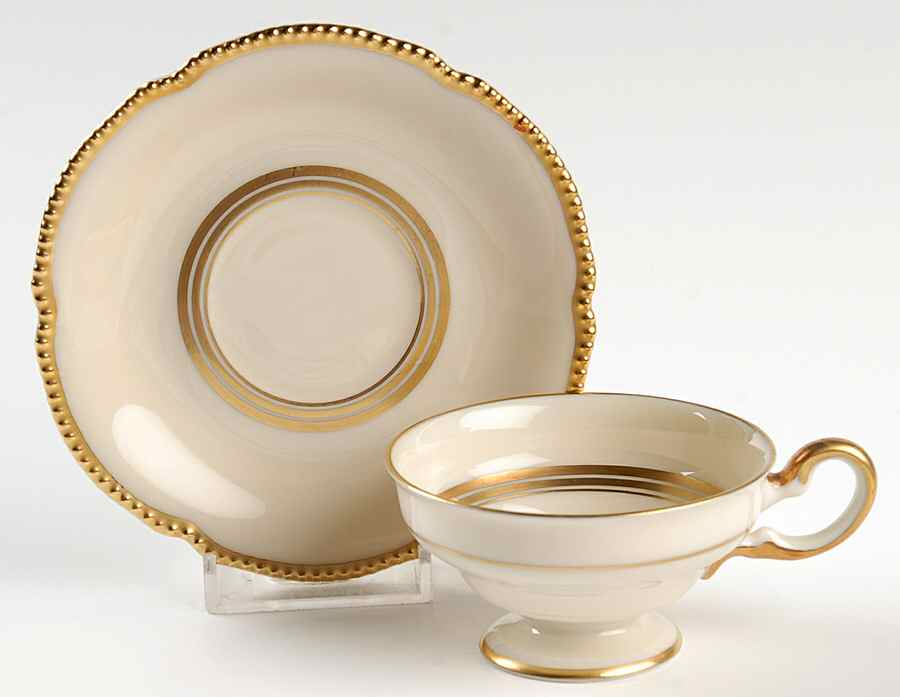 Regal Footed Demitasse Cup & Saucer Set by Castleton (USA)-1