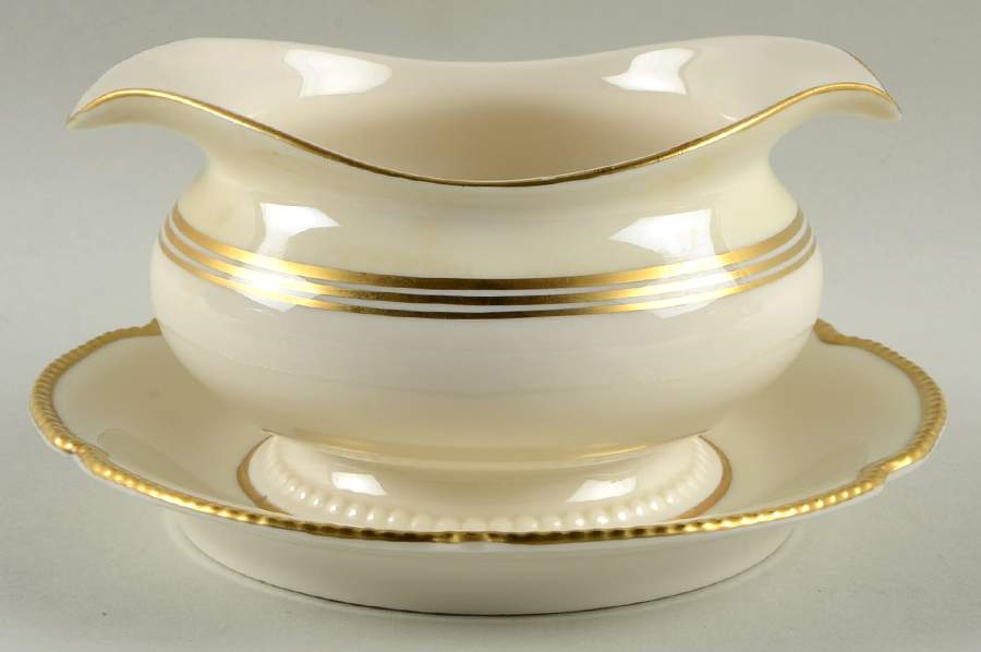 Regal Gravy Boat with Attached Underplate by Castleton (USA)-1