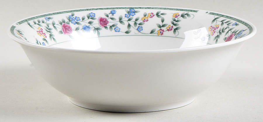Diane (Porcelain, Gold Trim) Soup/Cereal Bowl by China Pearl-1