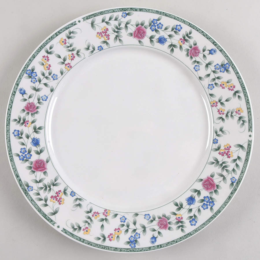 Diane (Porcelain, Gold Trim) 12" Chop Plate (Round Platter) by China Pearl-1