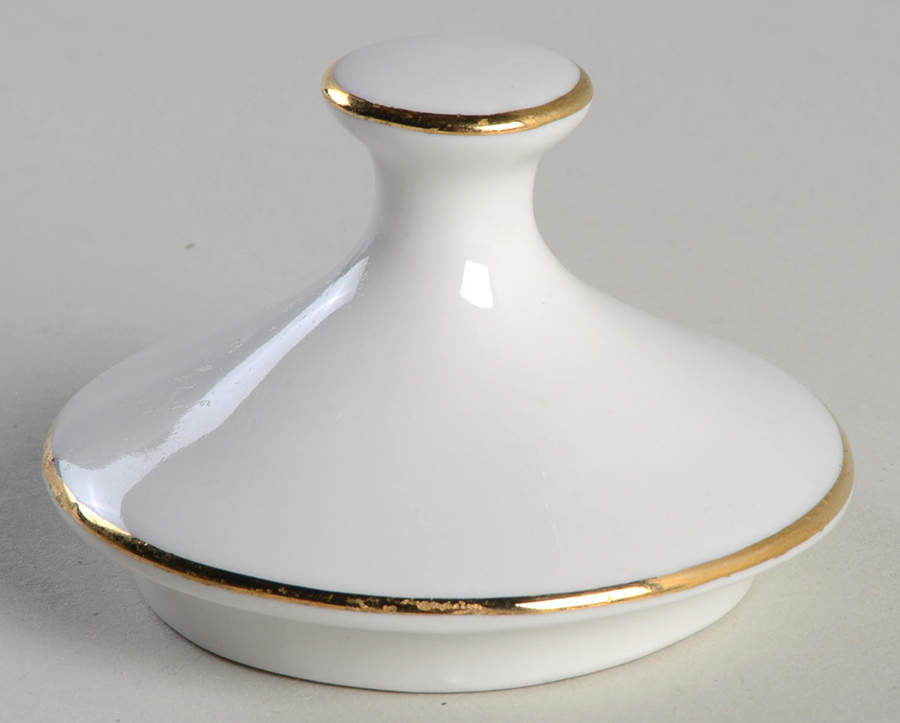 Diane (Porcelain, Gold Trim) Lid for Sugar Bowl by China Pearl-1