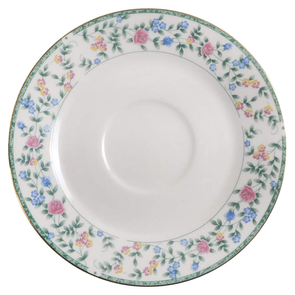 Diane (Porcelain, Gold Trim) Saucer by China Pearl-1