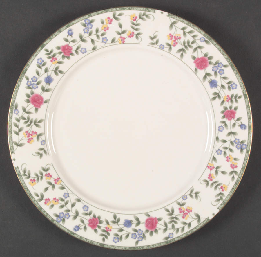 Diane (Porcelain, Gold Trim) Dinner Plate by China Pearl-1