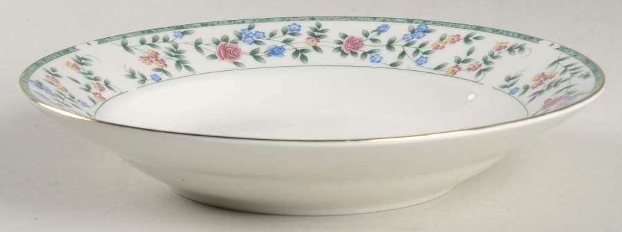 Diane (Porcelain, Gold Trim) Coupe Soup Bowl by China Pearl-1