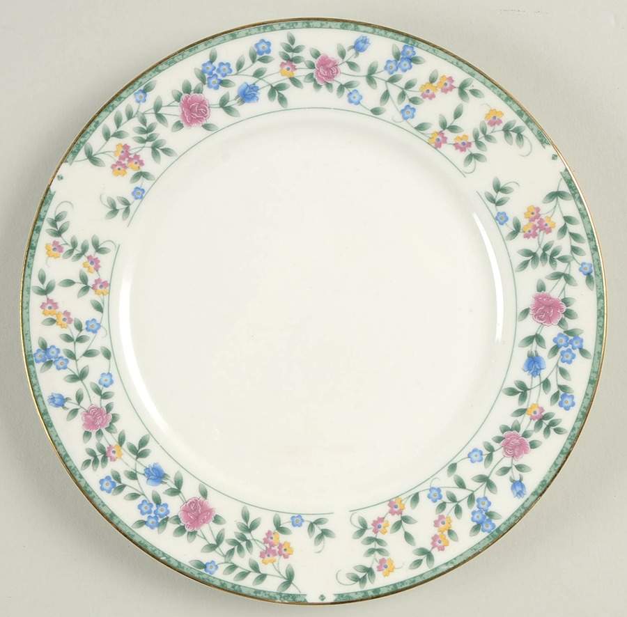 Diane (Porcelain, Gold Trim) Salad Plate by China Pearl-1