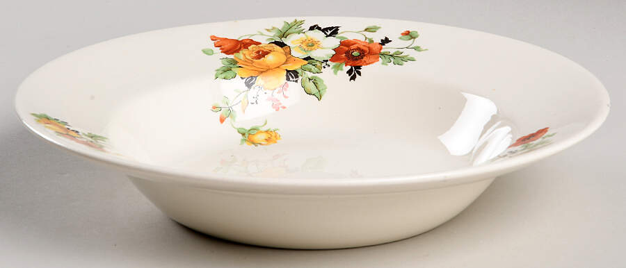 634 Large Rim Soup Bowl by Crooksville-1