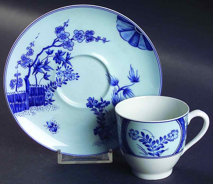 Cerisiers De Monet Flat Demitasse Cup & Saucer Set by Charles Field Haviland-1
