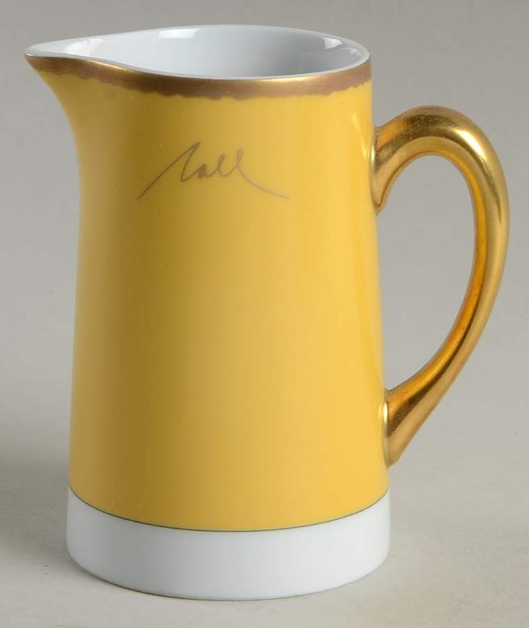Tuscan Roses Yellow Creamer by Charles Field Haviland-1